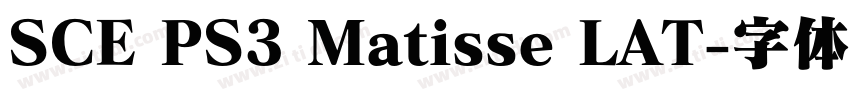 SCE PS3 Matisse LAT字体转换